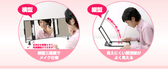 卓上鏡 キュービックミラー