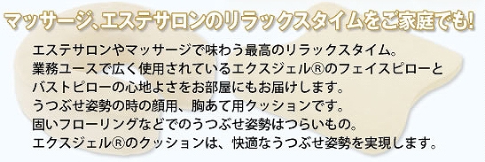 エステやマッサージなどのリラックスタイムをご家庭で堪能できるフェイスピローとバストピロー!