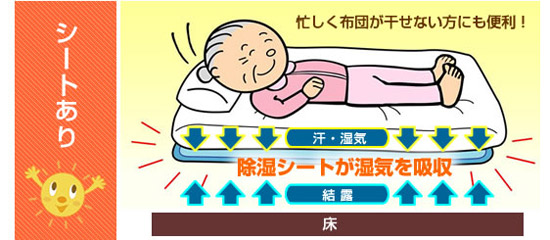 除湿シートあり。