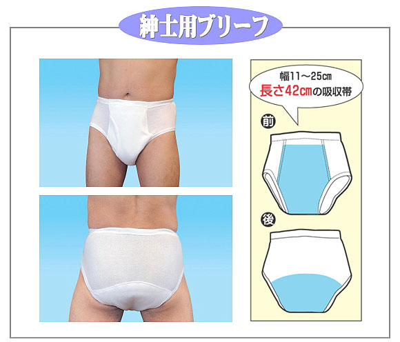 男性用失禁ブリーフ