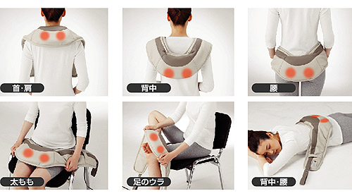 たたきマッサージャー 使い方いろいろ