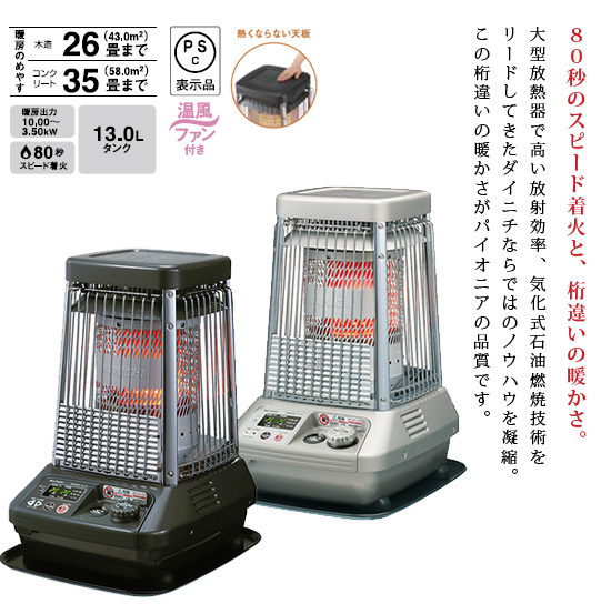 業務用の大型強力石油ストーブ