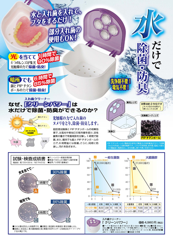 入れ歯クリーナー クリーンパワー