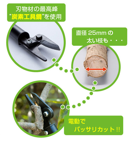 充電式枝切り